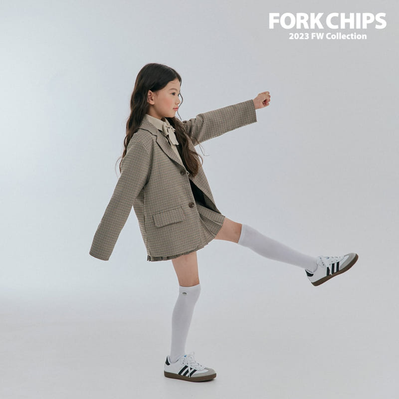 Fork Chips - Korean Children Fashion - #childrensboutique - Hound Belt Skirt - 4
