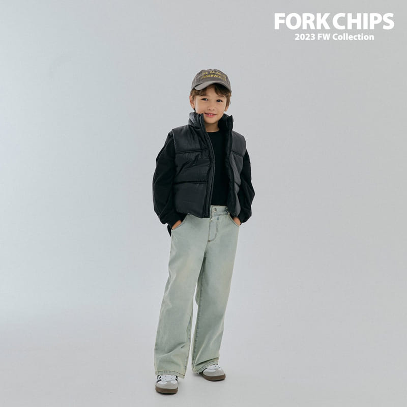 Fork Chips - Korean Children Fashion - #designkidswear - Glove Padding Vest - 2