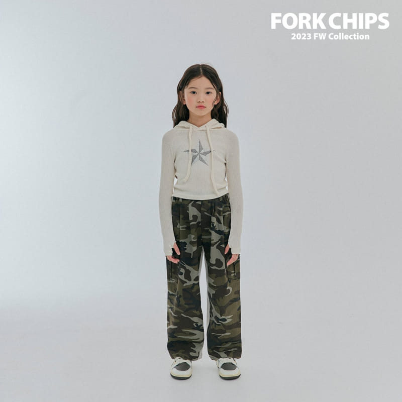 Fork Chips - Korean Children Fashion - #discoveringself - Camo Half Pants - 10