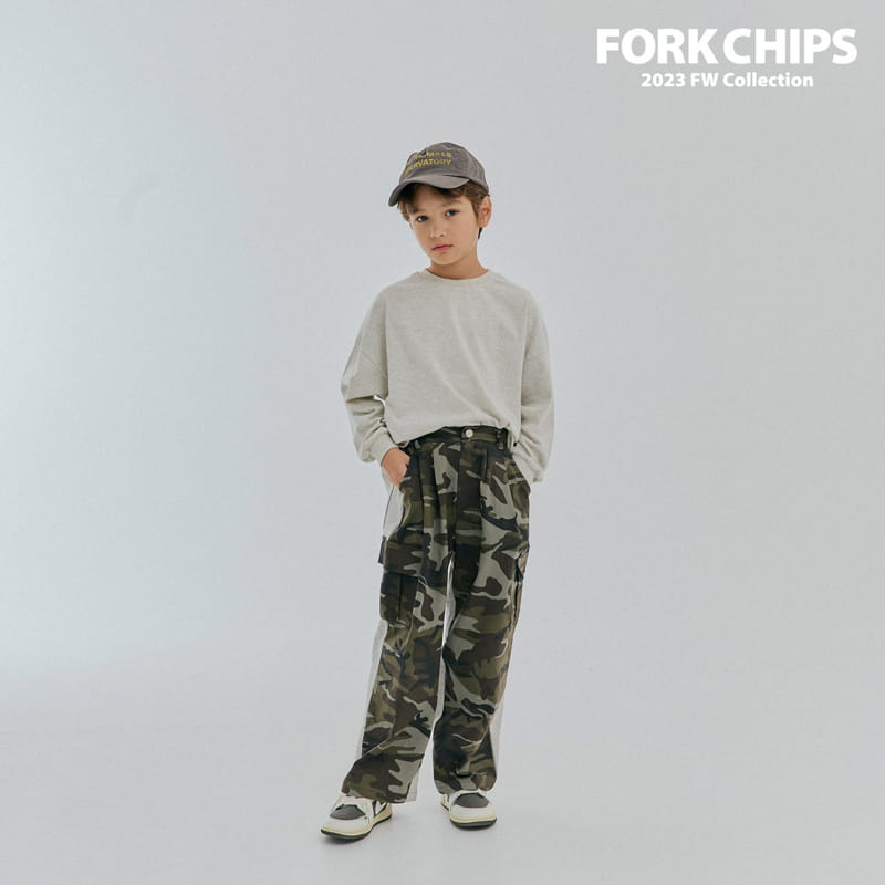 Fork Chips - Korean Children Fashion - #discoveringself - More Tee - 2