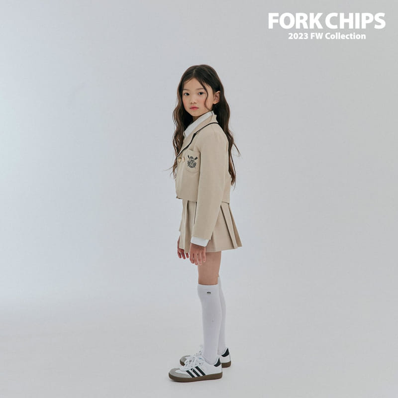 Fork Chips - Korean Children Fashion - #discoveringself - Amber Wrinkle Skirt - 9