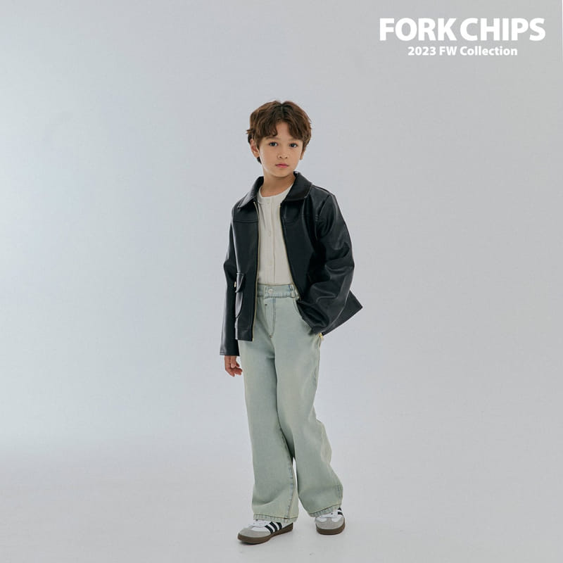 Fork Chips - Korean Children Fashion - #designkidswear - Bukin Leather Jacket - 4