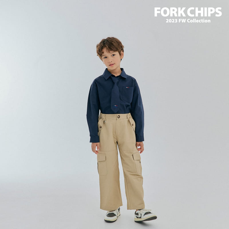 Fork Chips - Korean Children Fashion - #fashionkids - Apfel Embrodiery Shirt - 12