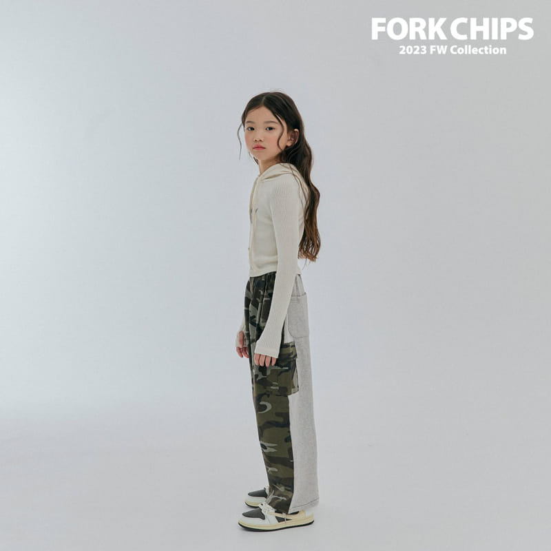 Fork Chips - Korean Children Fashion - #fashionkids - Camo Half Pants - 11