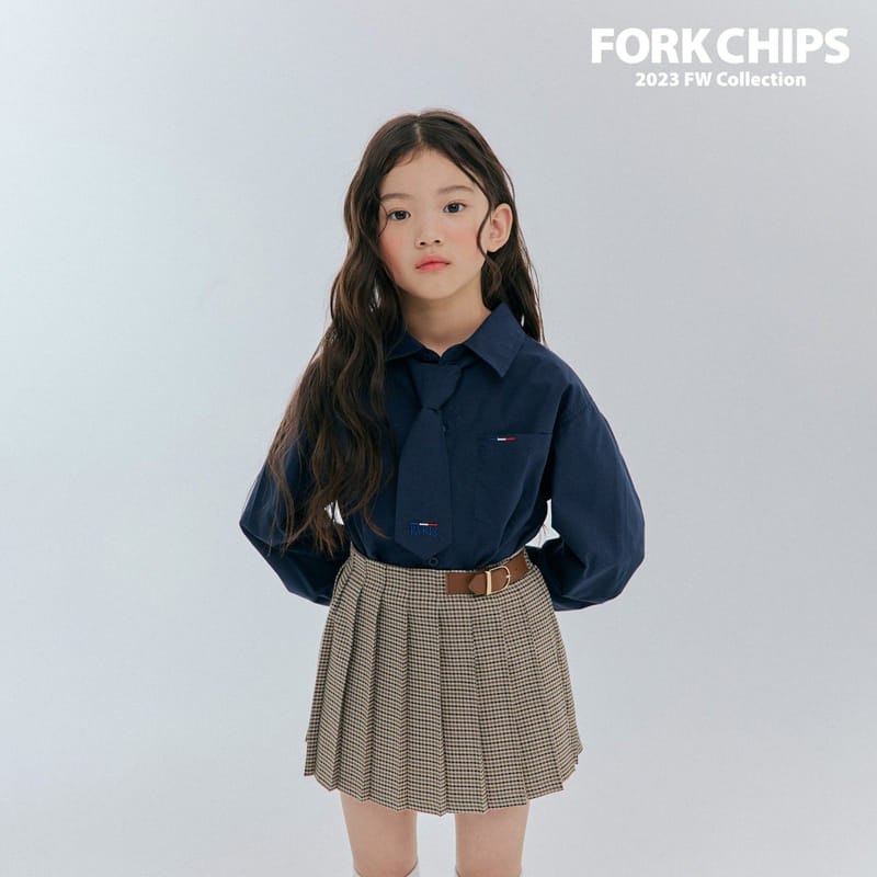 Fork Chips - Korean Children Fashion - #fashionkids - Apfel Neck Tie - 2