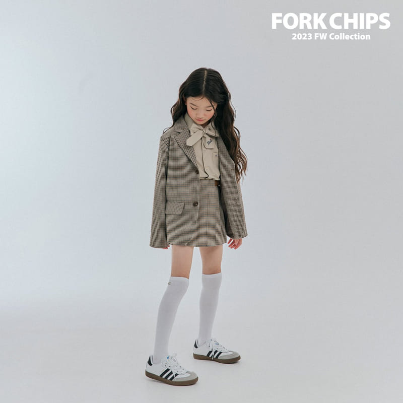 Fork Chips - Korean Children Fashion - #fashionkids - Hound Belt Skirt - 6