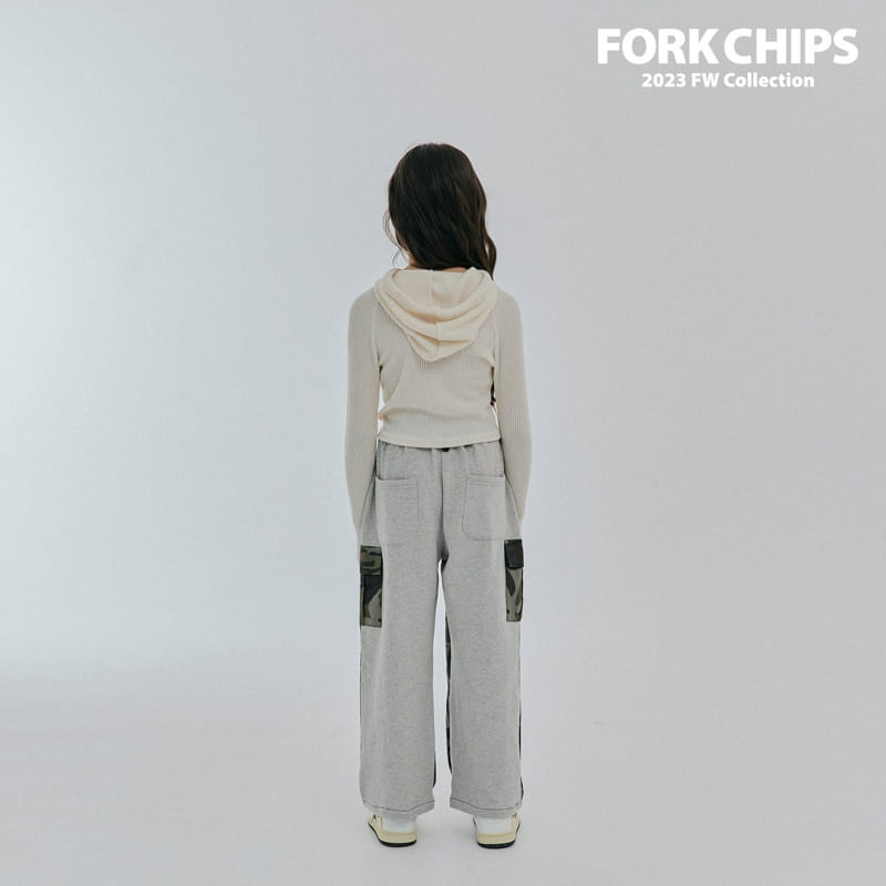 Fork Chips - Korean Children Fashion - #kidsshorts - Camo Half Pants - 12