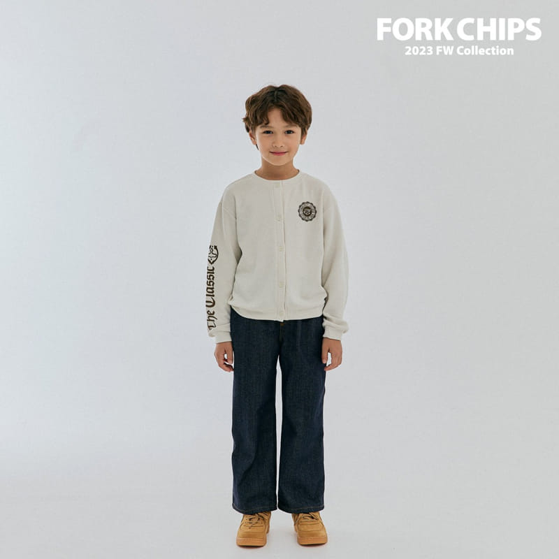 Fork Chips - Korean Children Fashion - #kidsshorts - Solid Jeans - 7