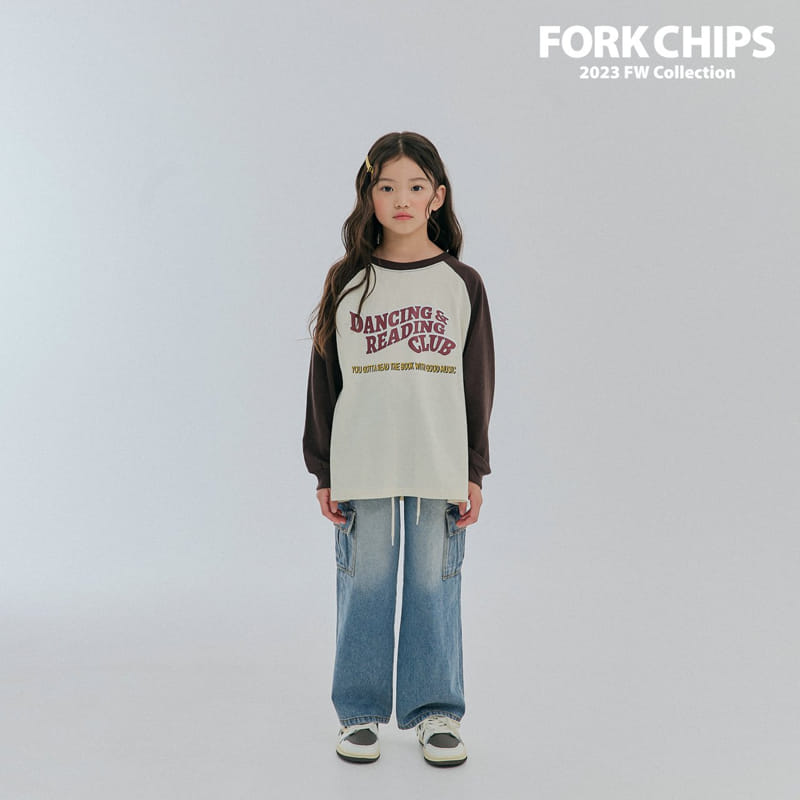 Fork Chips - Korean Children Fashion - #kidsshorts - Heavy Tee - 3