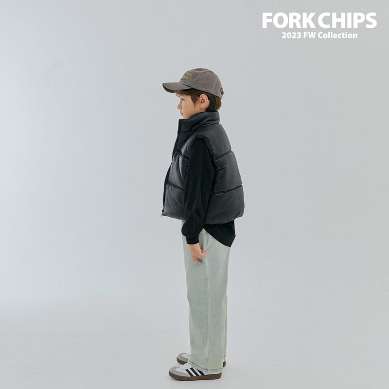 Fork Chips - Korean Children Fashion - #kidsshorts - Glove Padding Vest - 5