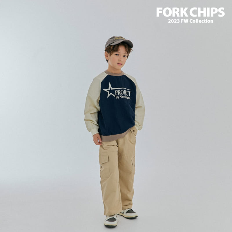 Fork Chips - Korean Children Fashion - #kidsshorts - Star Anorak Sweatshirt - 3