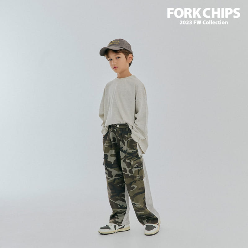 Fork Chips - Korean Children Fashion - #kidsstore - More Tee - 5