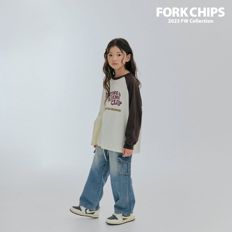 Fork Chips - Korean Children Fashion - #kidsshorts - Heavy Tee - 4