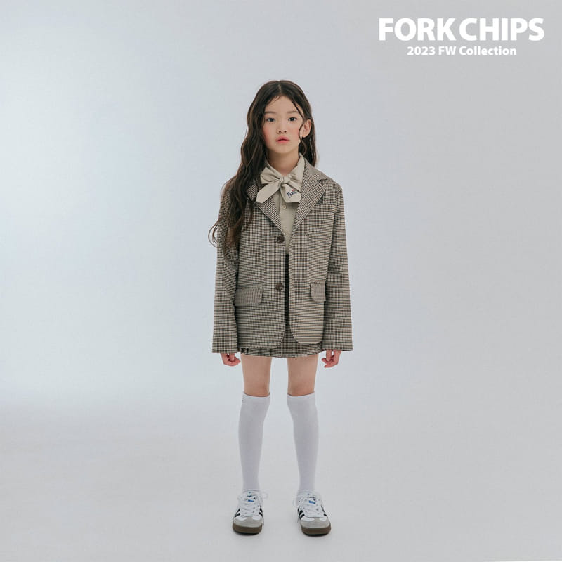Fork Chips - Korean Children Fashion - #kidsstore - Hound Belt Skirt - 8