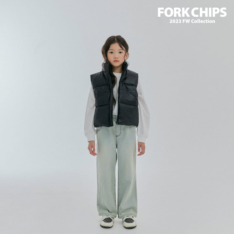 Fork Chips - Korean Children Fashion - #kidsstore - Glove Padding Vest - 6