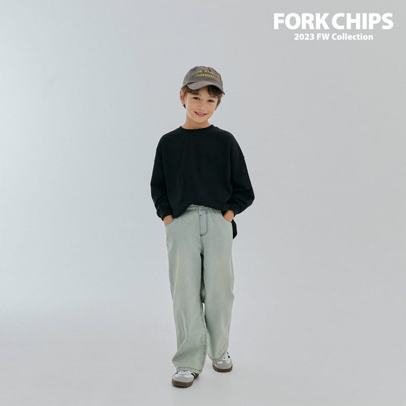 Fork Chips - Korean Children Fashion - #kidzfashiontrend - Hei Jeans - 11