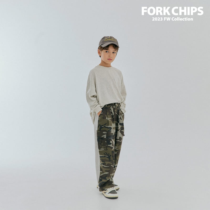 Fork Chips - Korean Children Fashion - #littlefashionista - More Tee - 8