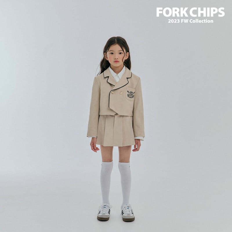 Fork Chips - Korean Children Fashion - #littlefashionista - Amber Wrinkle Skirt