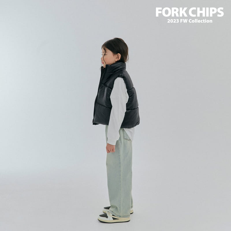 Fork Chips - Korean Children Fashion - #littlefashionista - Glove Padding Vest - 9