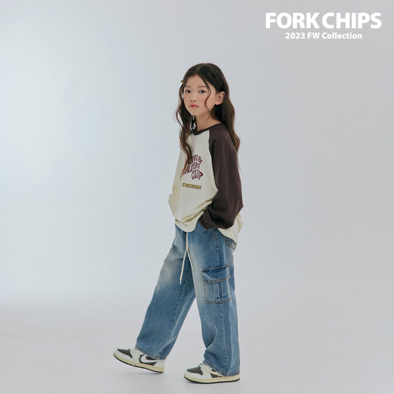 Fork Chips - Korean Children Fashion - #magicofchildhood - Heavy Tee - 8