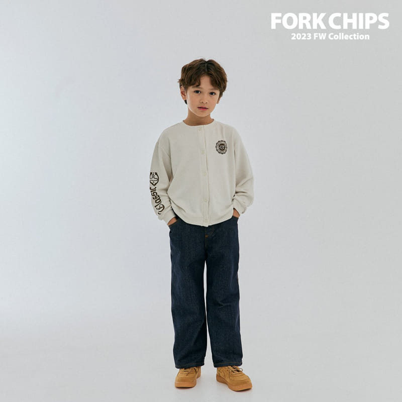 Fork Chips - Korean Children Fashion - #magicofchildhood - Cle Cardigan - 3