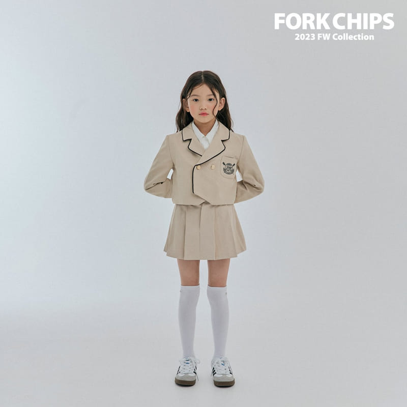 Fork Chips - Korean Children Fashion - #magicofchildhood - Amber Wrinkle Skirt - 2