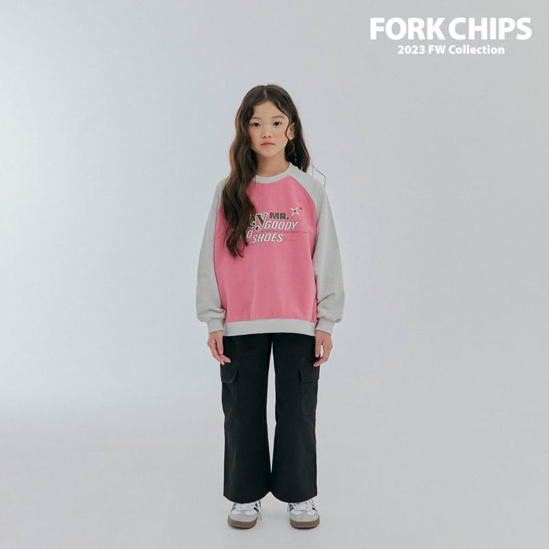 Fork Chips - Korean Children Fashion - #magicofchildhood - Goodie Raglan Sweatshirt - 9