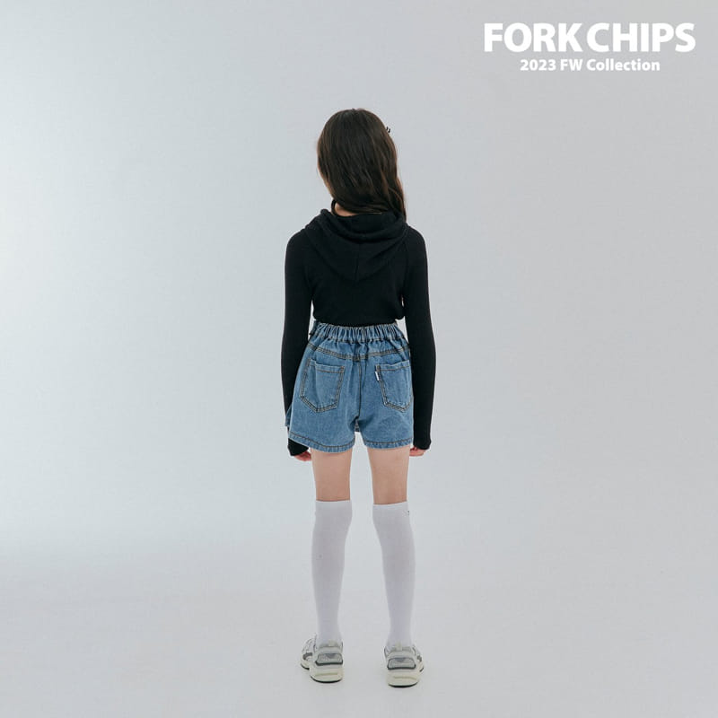 Fork Chips - Korean Children Fashion - #minifashionista - Now Denim Skirt - 12