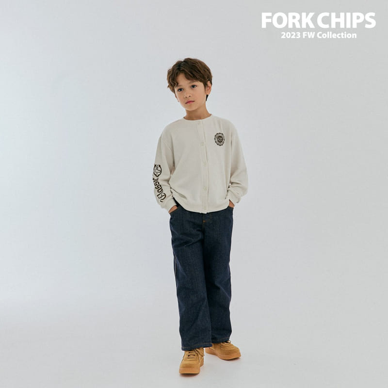 Fork Chips - Korean Children Fashion - #magicofchildhood - Cle Cardigan - 4