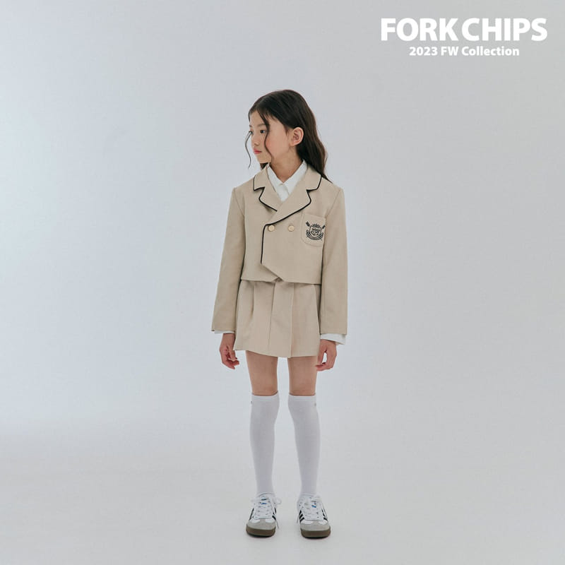 Fork Chips - Korean Children Fashion - #minifashionista - Amber Wrinkle Skirt - 3