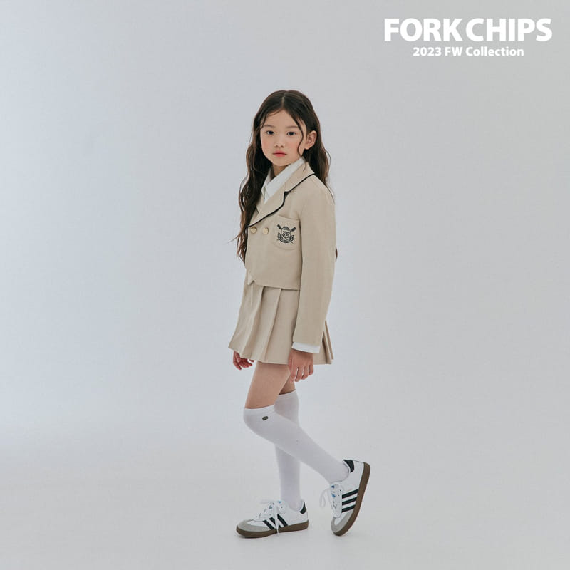 Fork Chips - Korean Children Fashion - #minifashionista - Amber Wrinkle Skirt - 4