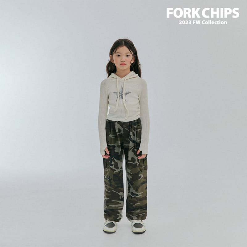 Fork Chips - Korean Children Fashion - #stylishchildhood - Camo Half Pants - 6