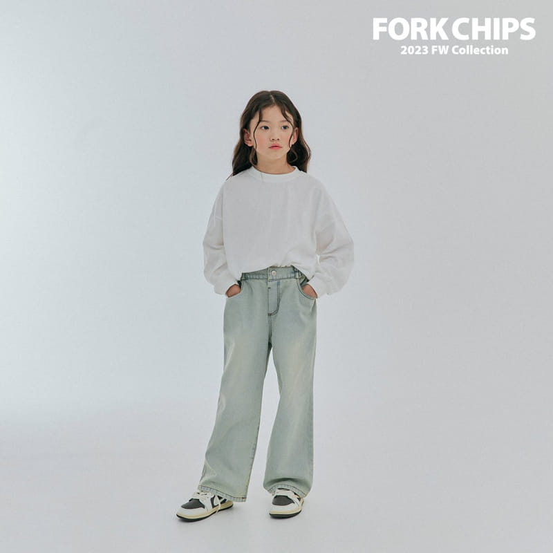 Fork Chips - Korean Children Fashion - #stylishchildhood - Hei Jeans - 3