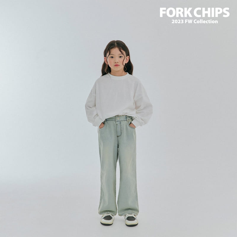 Fork Chips - Korean Children Fashion - #todddlerfashion - Hei Jeans