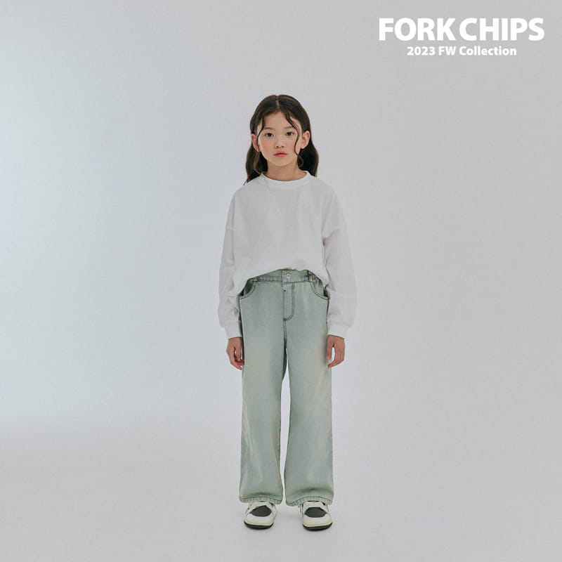 Fork Chips - Korean Children Fashion - #toddlerclothing - Hei Jeans - 2