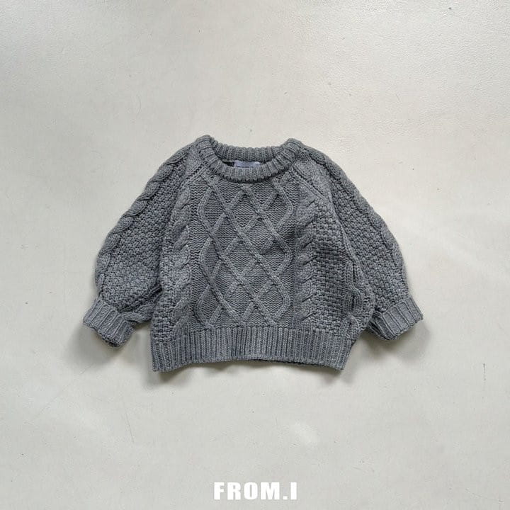 From I - Korean Children Fashion - #childrensboutique - Loose Fit Twist Knit Tee - 3