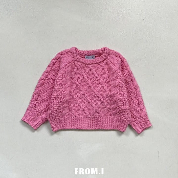 From I - Korean Children Fashion - #childrensboutique - Loose Fit Twist Knit Tee - 4