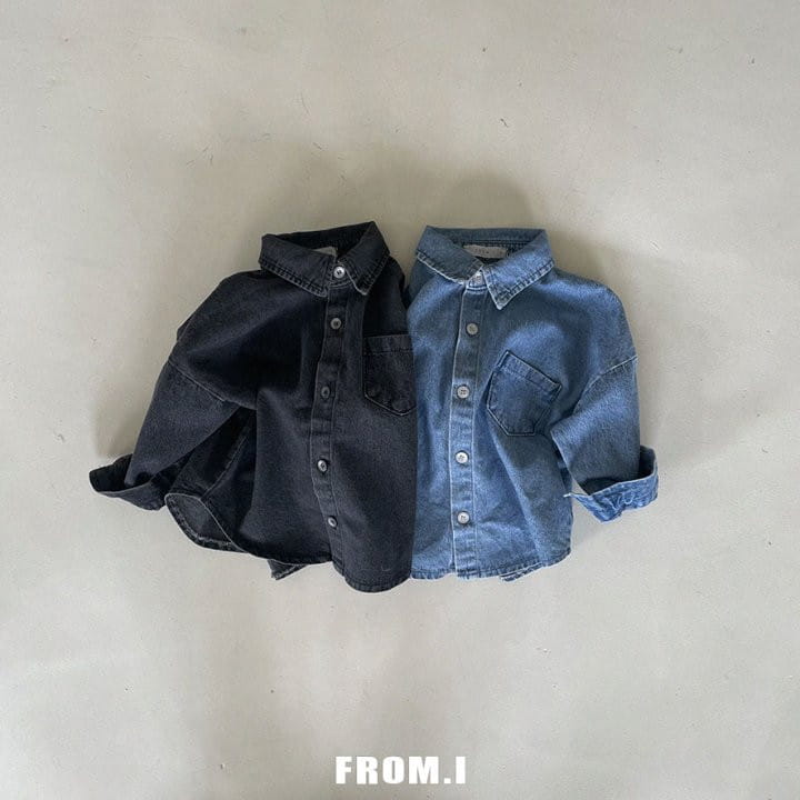 From I - Korean Children Fashion - #designkidswear - Denim Shirt