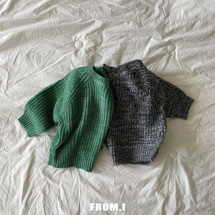 From I - Korean Children Fashion - #discoveringself - Color Mix Knit Tee