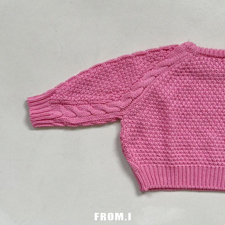 From I - Korean Children Fashion - #fashionkids - Loose Fit Twist Knit Tee - 6