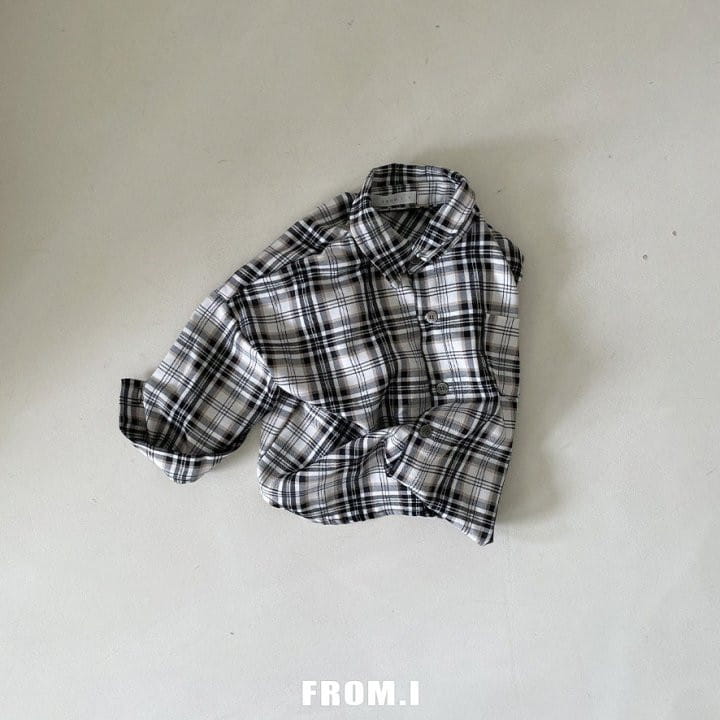 From I - Korean Children Fashion - #kidsshorts - Check Shirt - 2