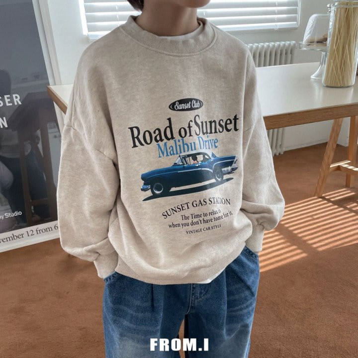 From I - Korean Children Fashion - #littlefashionista - Road Sunset Sweatshirt - 10