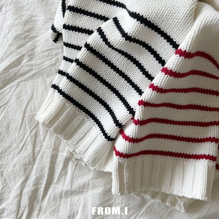 From I - Korean Children Fashion - #littlefashionista - Half ZIP-up Knit Tee - 9