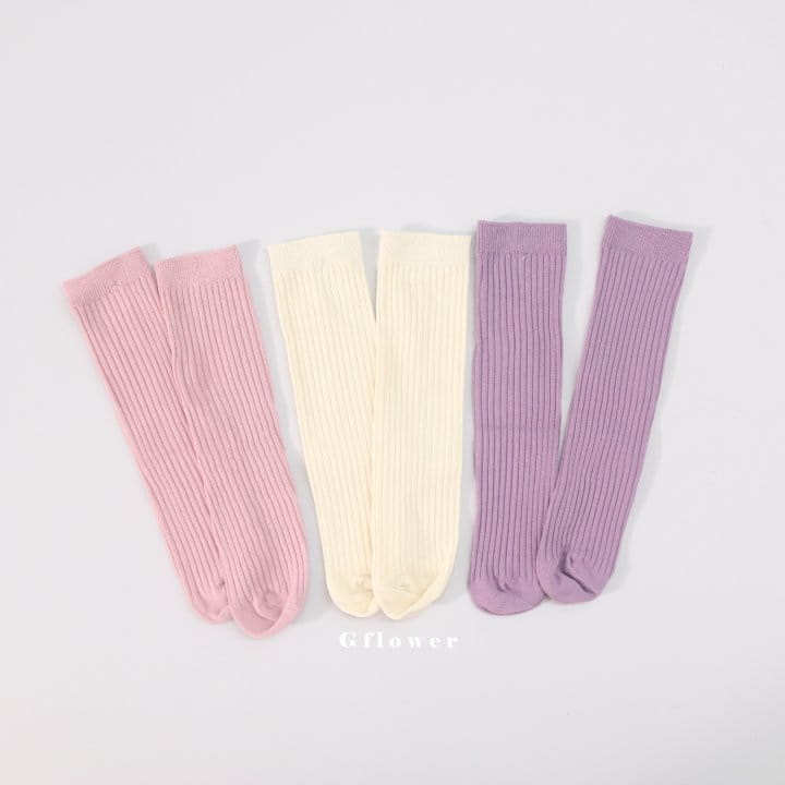 G Flower - Korean Children Fashion - #Kfashion4kids - Pink Rin Knee Socks - 2