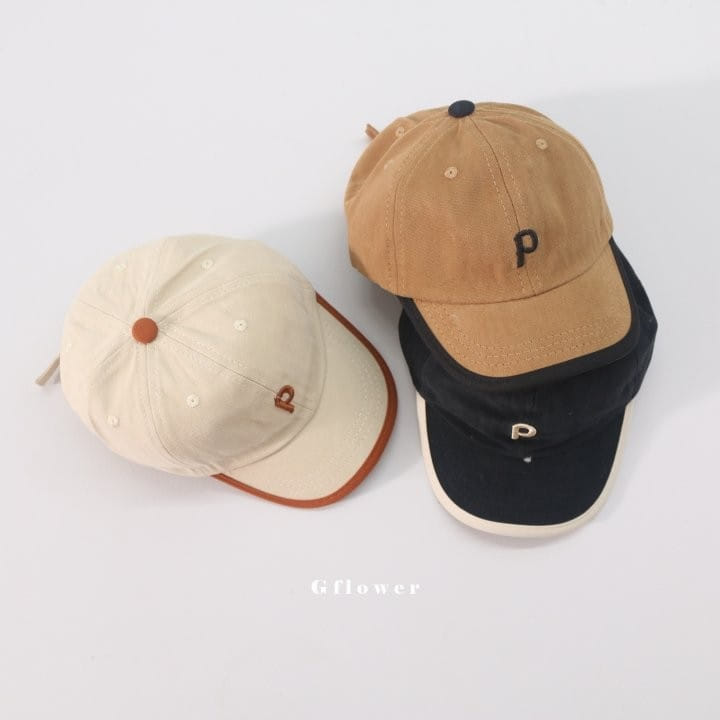 G Flower - Korean Children Fashion - #childofig - P Embrodiery Cap - 7