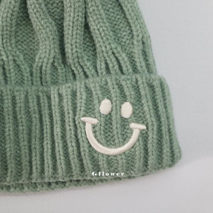 G Flower - Korean Children Fashion - #childofig - Embrodiery Smile Beanie - 4