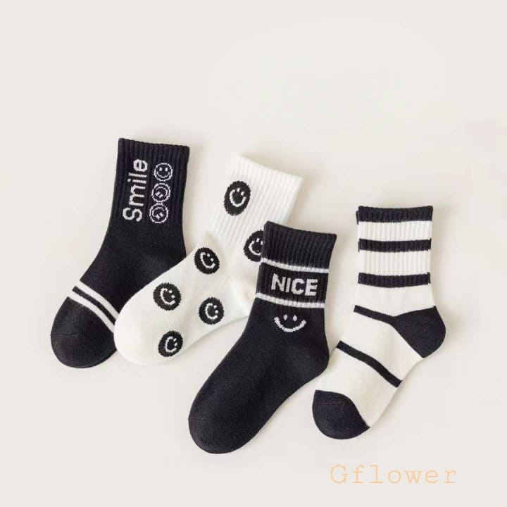 G Flower - Korean Children Fashion - #discoveringself - Smile Socks Set