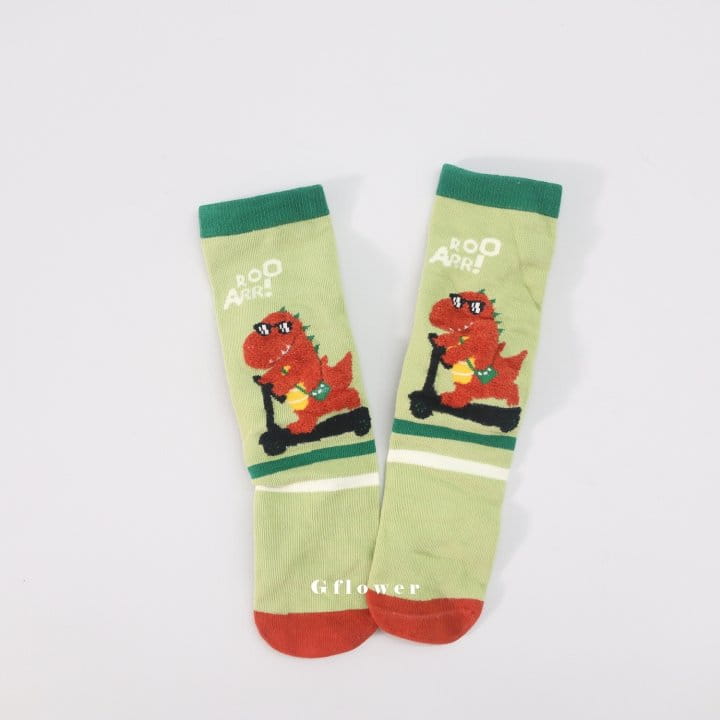 G Flower - Korean Children Fashion - #kidsshorts - Dino Knee Socks - 12