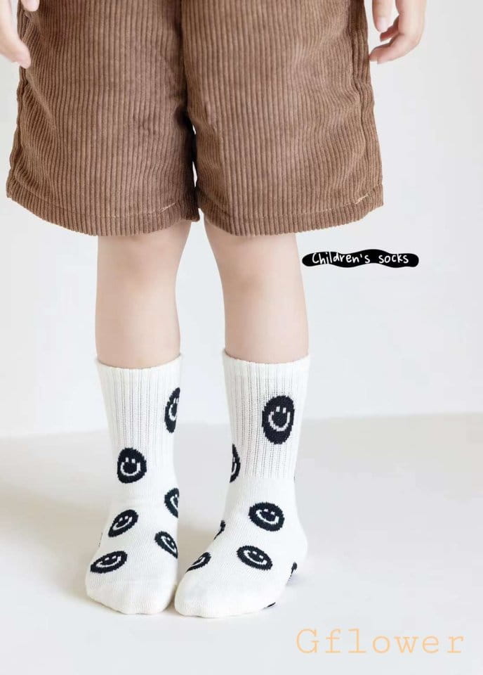 G Flower - Korean Children Fashion - #kidsshorts - Smile Socks Set - 3