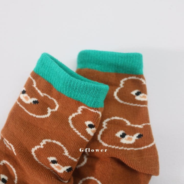 G Flower - Korean Children Fashion - #magicofchildhood - Cut Bear Socks Set - 10